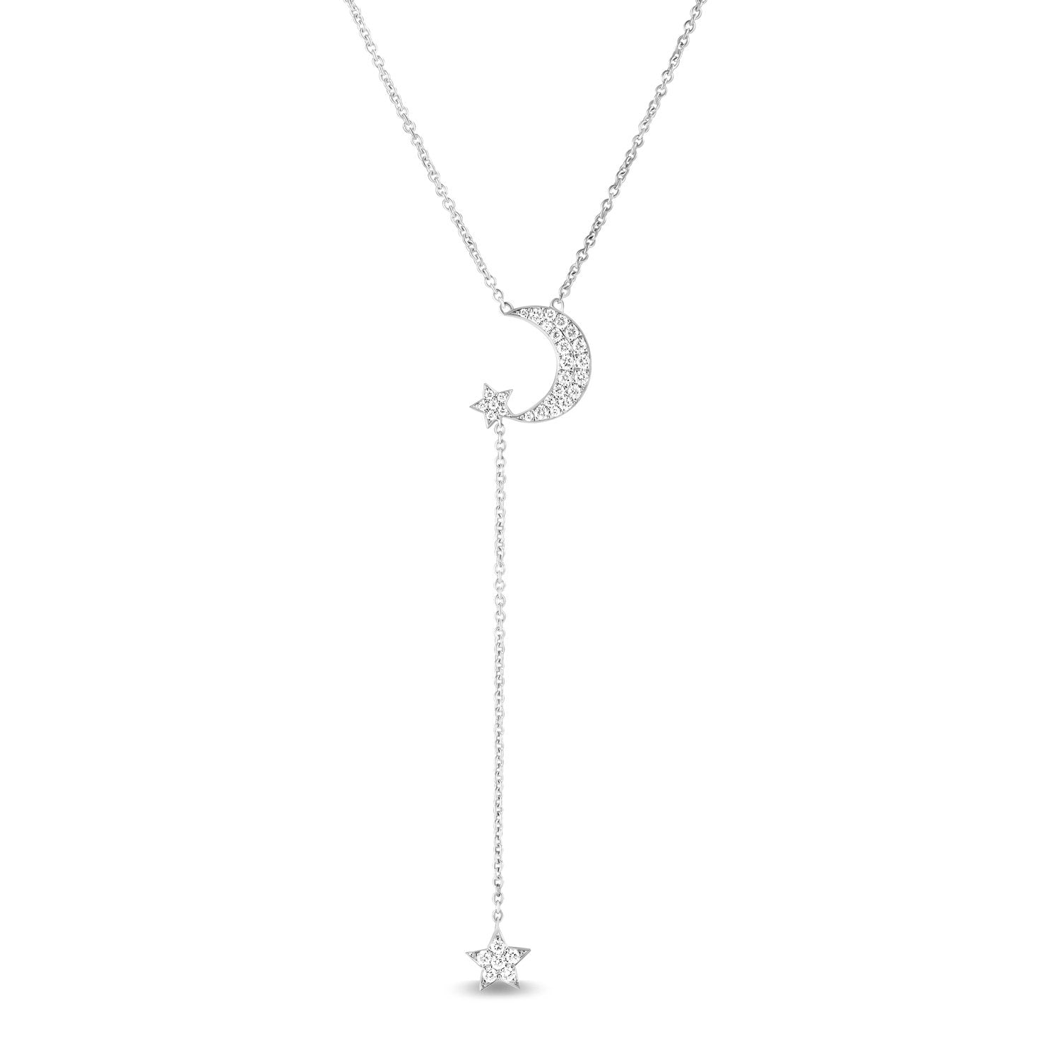 MOONLIGHT DIAMOND DROPPING NECKLACE / CHOKER – NOONST