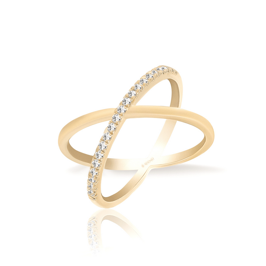 14K RB Twisted Fashion Diamond Ring
