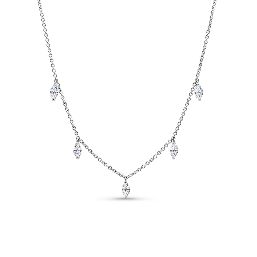 The Modern Marquise Diamond Necklace